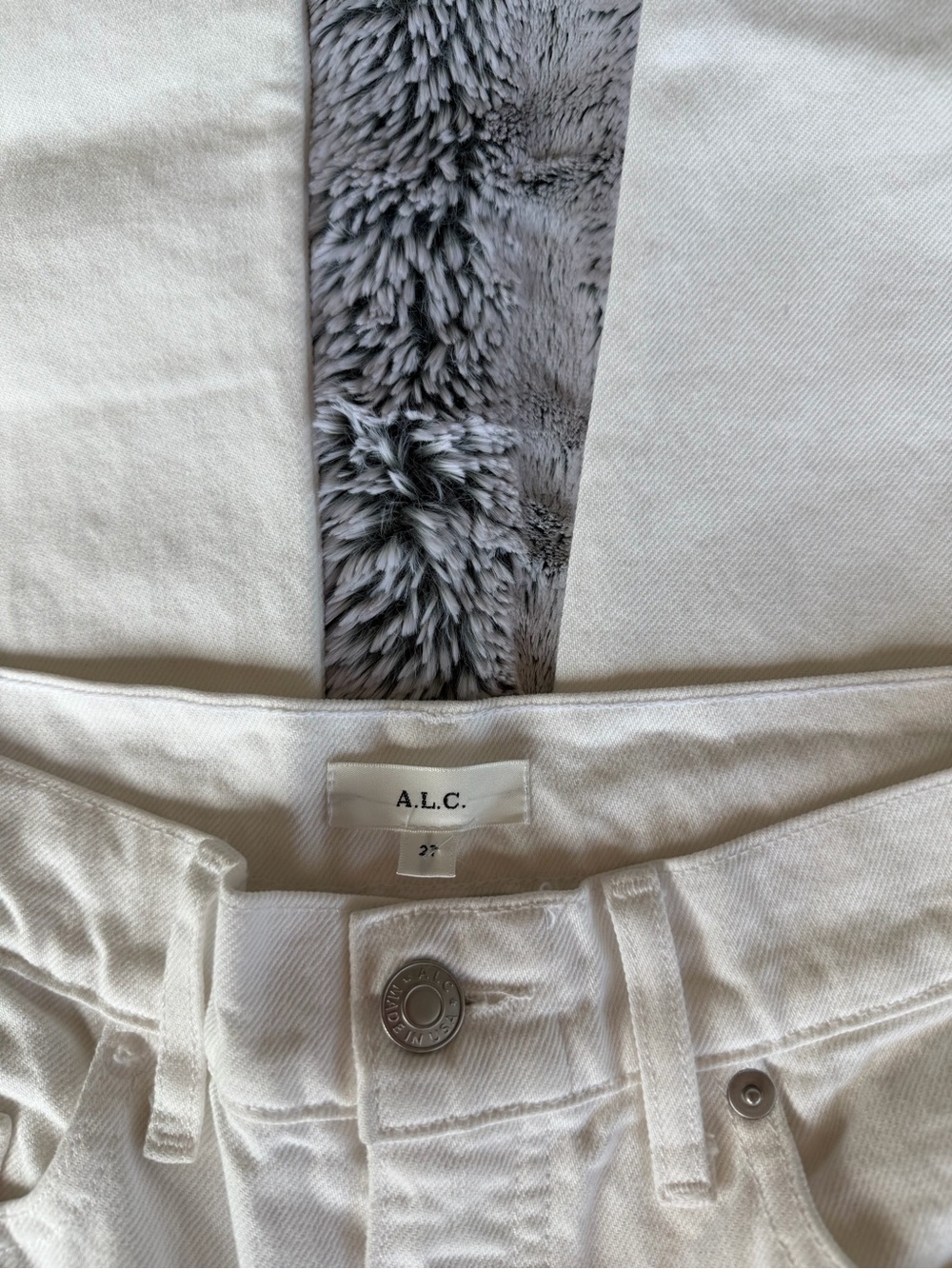 A.L.C White Straight Leg Jeans - Picture 4 of 8